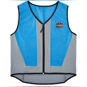 Ergodyne Chill-Its 6667 Blue PVA Reusable Cooling Vest Size Medium